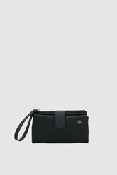 Etras Pasaport Bölmeli Siyah Renk Çok Gözlü Kadın Cüzdan