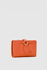 Afra Turuncu Mini Yaprak Bayan Cüzdan - OL-2008