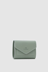 Srope Mint Minimal Zarf Kapak Görünümlü Bayan Cüzdan