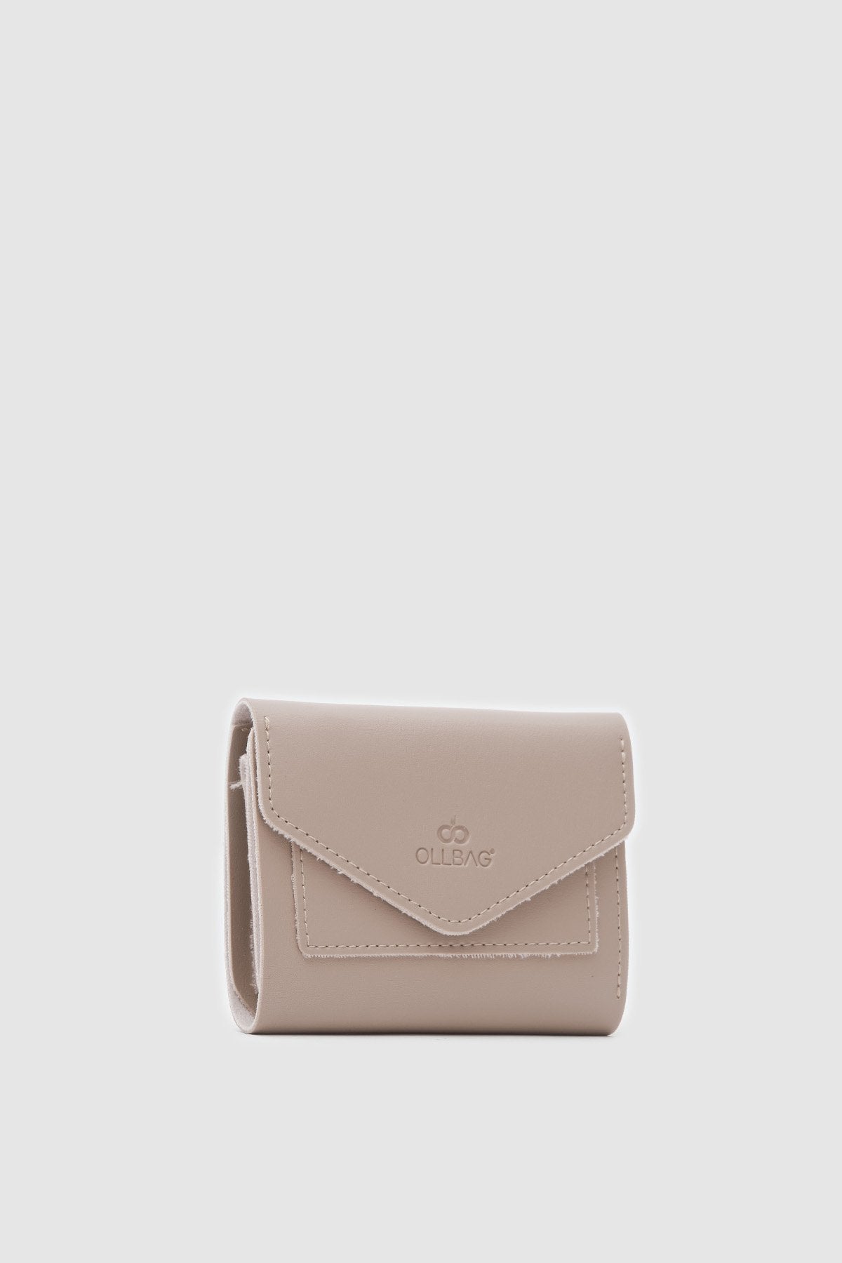 Srope Krem Minimal Zarf Kapak Görünümlü Bayan Cüzdan