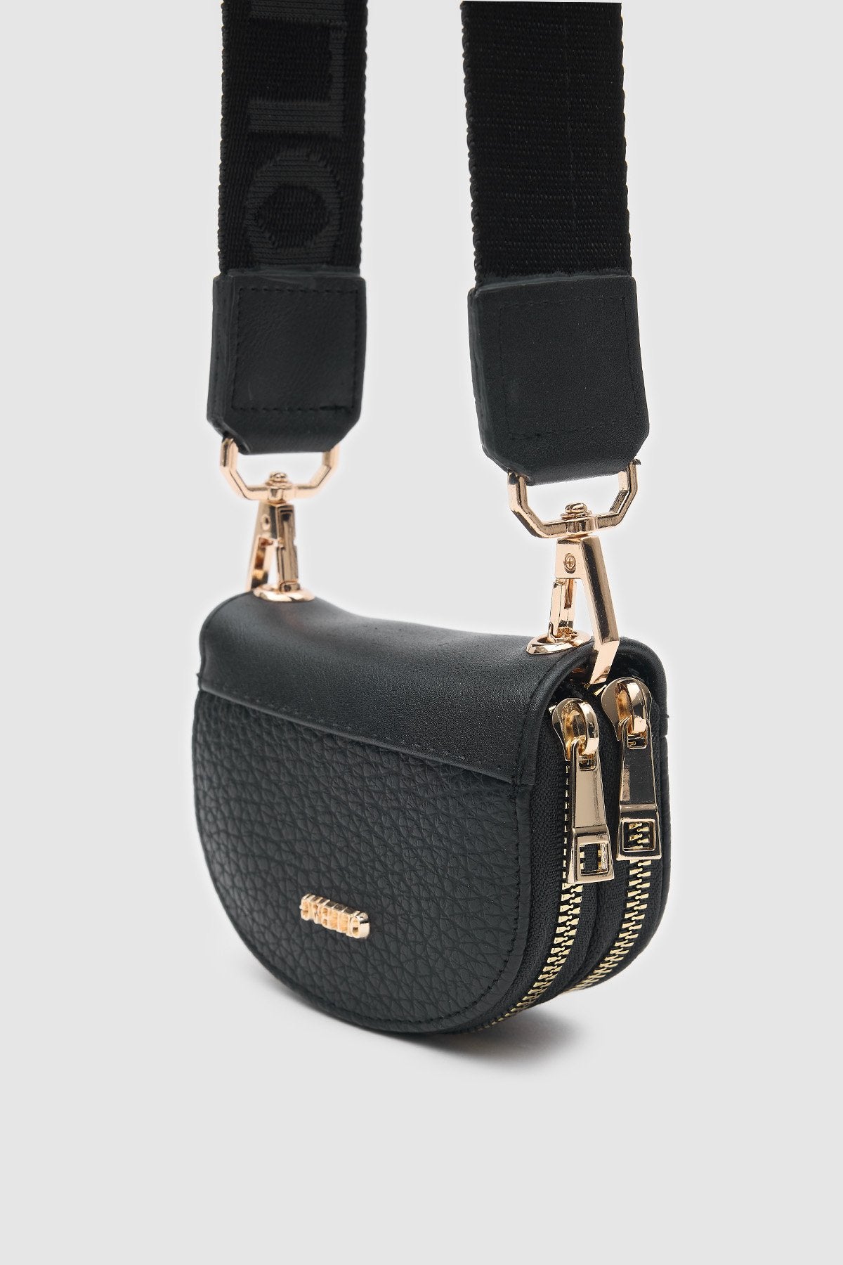 Jefece Siyah Renk Naturel Desen Çanta Cüzdan