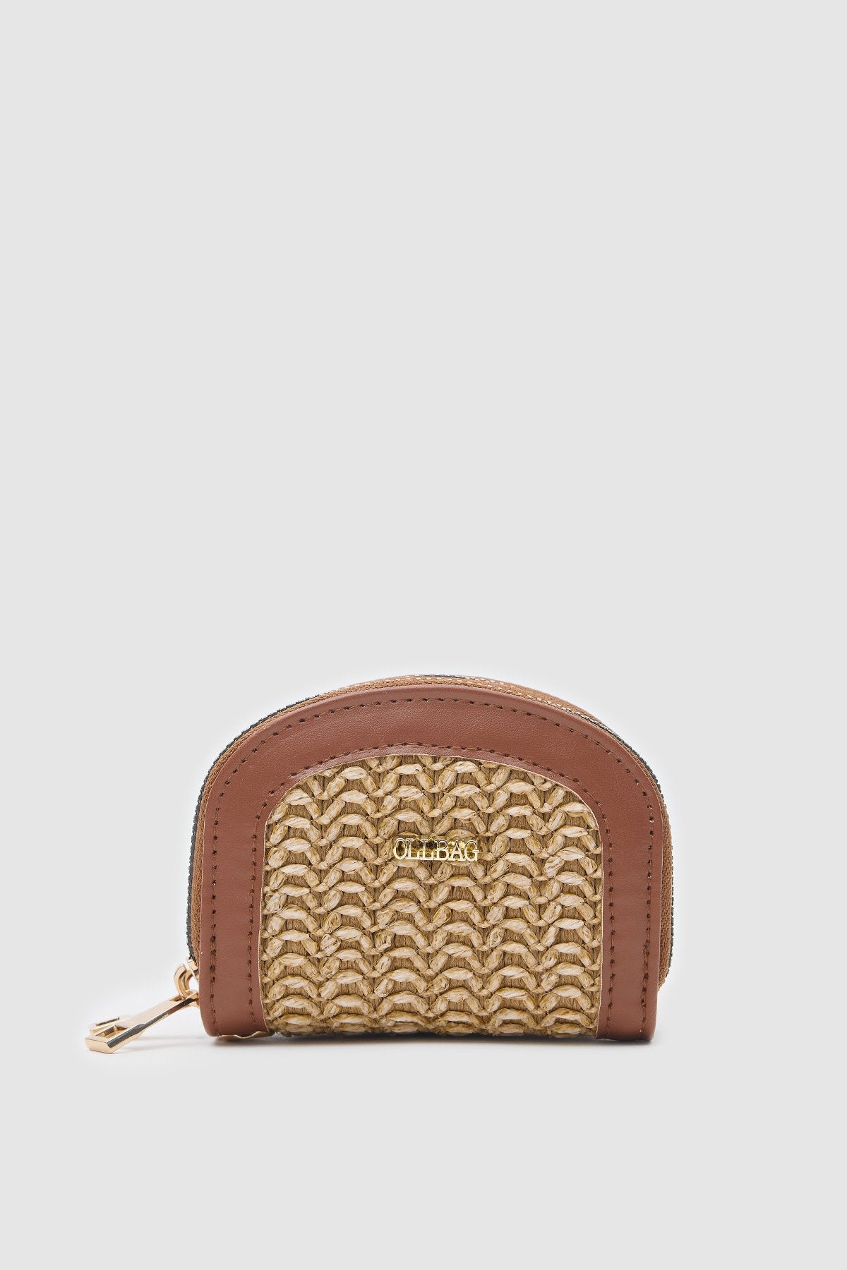 Jefece Taba Hasır Bayan Çanta Cüzdan