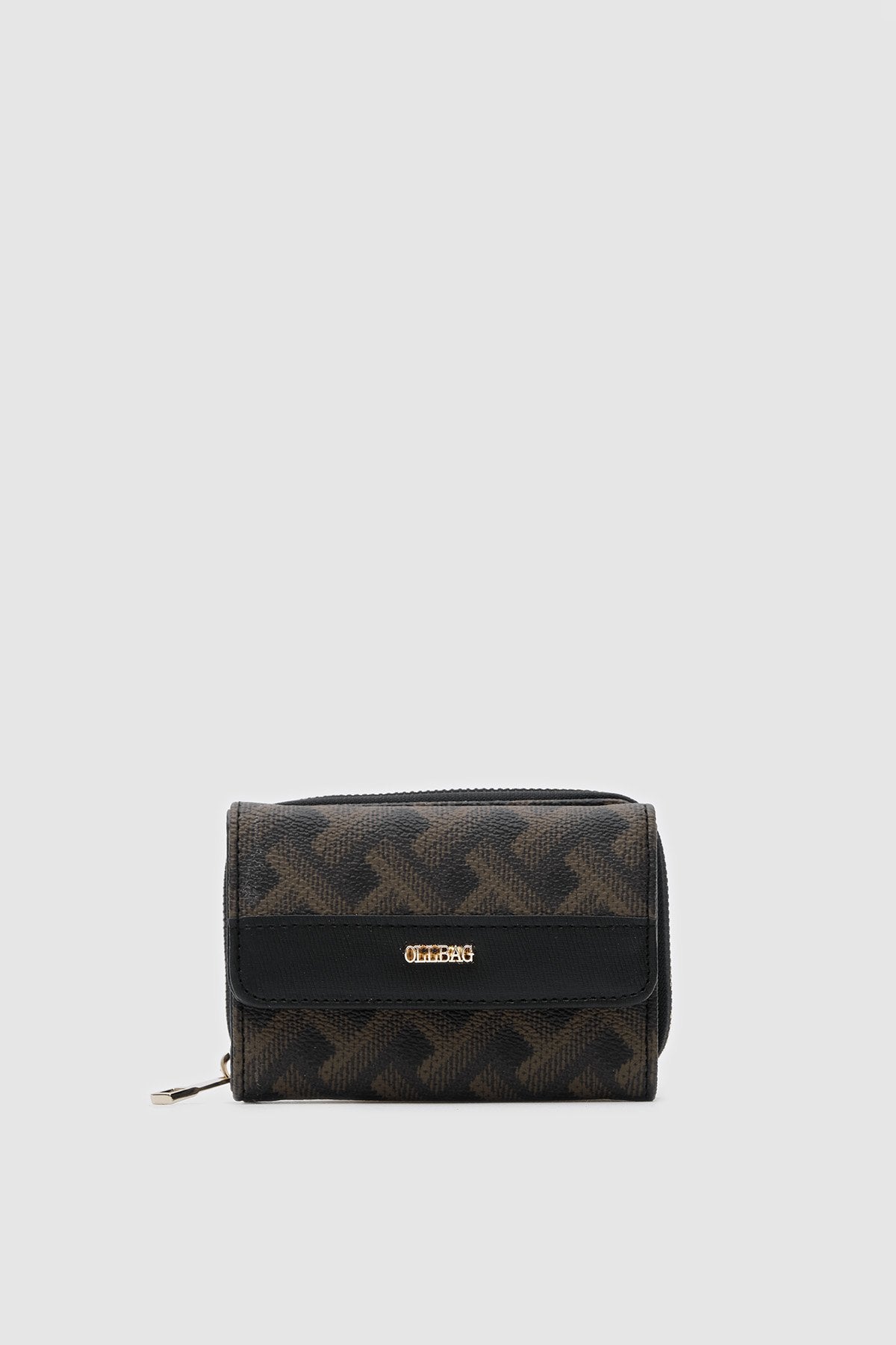 Palmas Beyaz Kahve T Desen Bayan Cüzdan