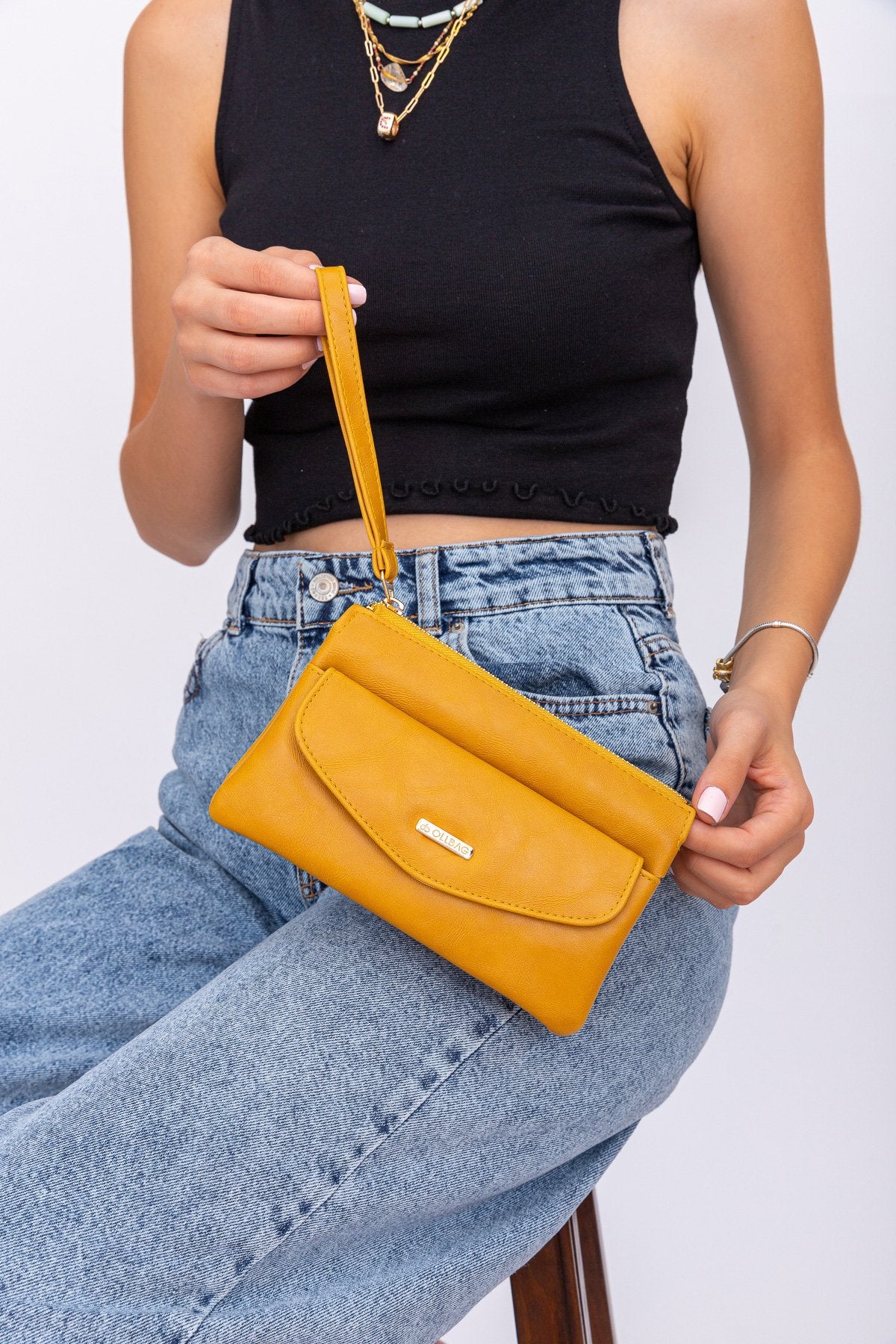 Gobin Hardal Telefon Bölmeli Bayan El çantası - OL-1096